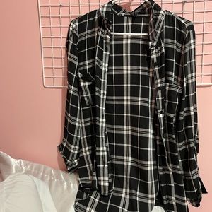 Black flannel jacket